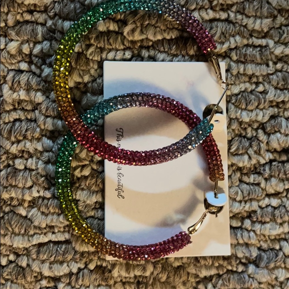 Brand new rainbow earrings